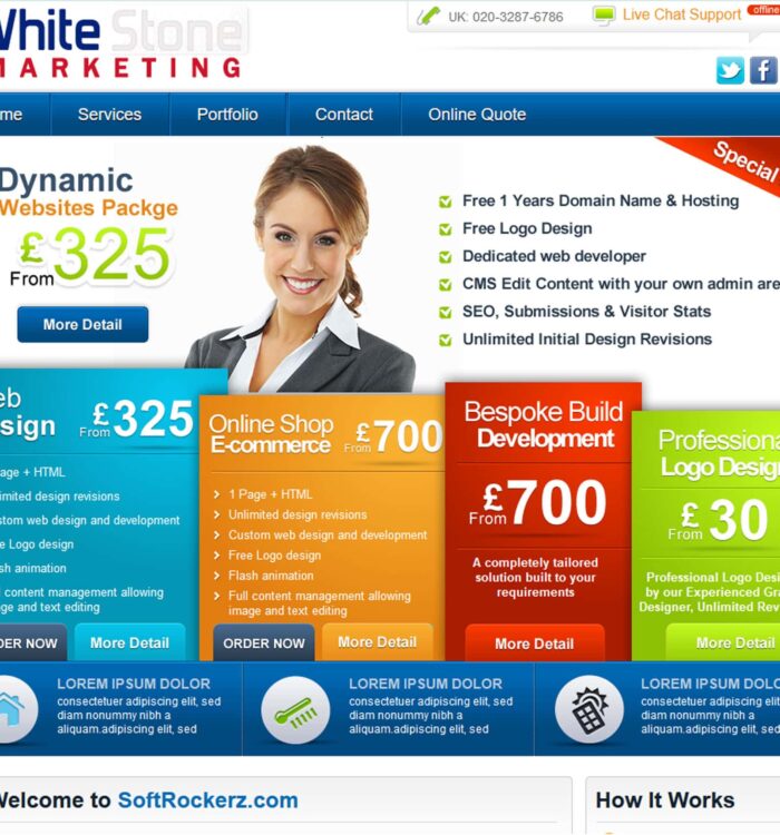 White Stone Marketing Website