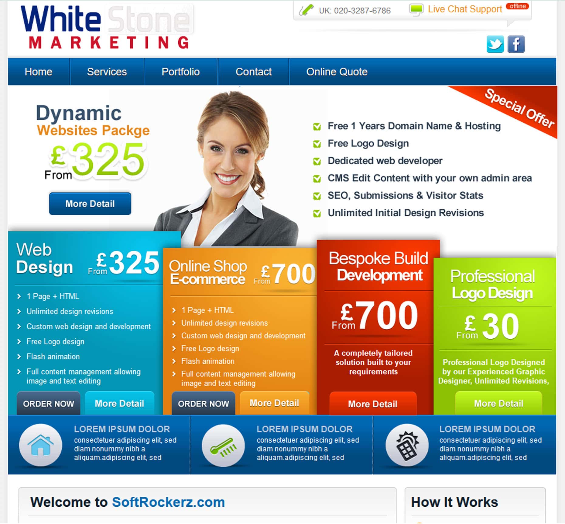 White Stone Marketing Website