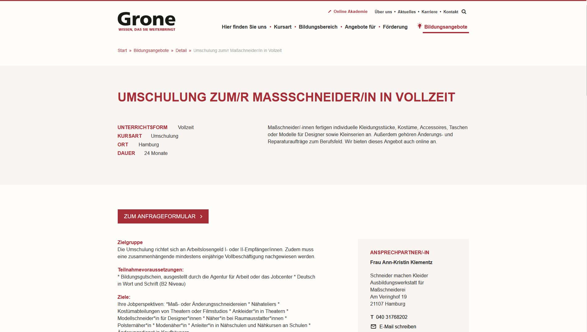 Grone Website