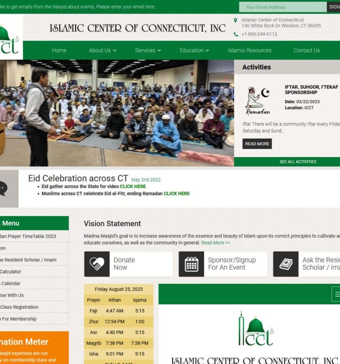 Islamic Center Website